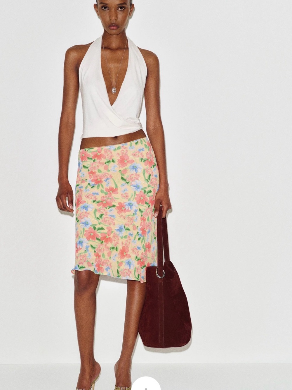 Reformation The Layla Knee Length Skirt